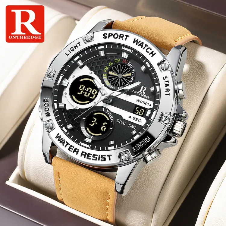 【旗舰店直营】户外休闲运动腕表多功能男士手表男防水夜光电子表男