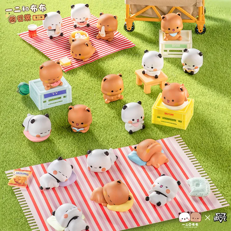 微次元 一二布布盲盒第二弹潮玩公仔熊猫一二可爱摆件女生礼物