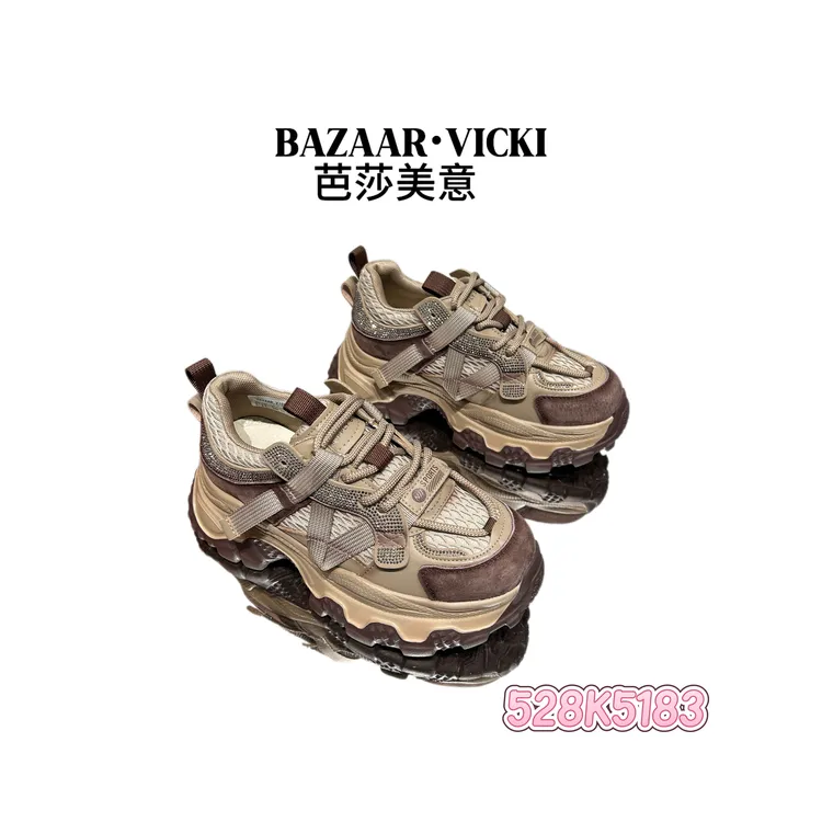 BAZAAR VICKI/芭莎美意528K5183复古机能潮鞋欧若智性风欧若女