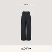 W.Diva【复古格调】秋季羊毛牛仔裤舒适直筒老钱风松弛感53K152673