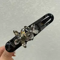 【小魏总珠宝】镶嵌花朵懒人夹-11cm