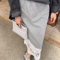 no褪 灰色运动半身裙333
