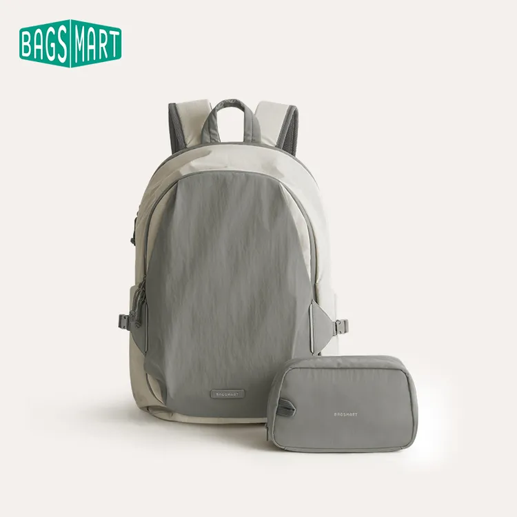 BAGSMART通勤双肩背包男士大容量运动轻行双肩包女旅行出差电脑包商品图