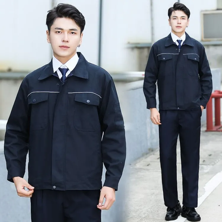 冬季工作服套装耐磨长袖电焊工地干活男士男装加厚干活工作服男装