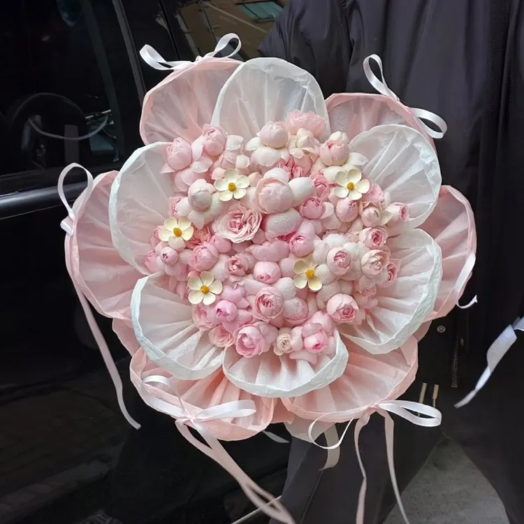 仙子之吻花朵花束抱抱桶香皂永生花闺蜜生日礼物520女朋友母亲节