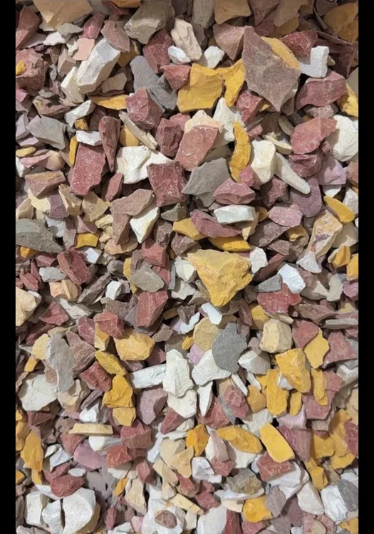 混合特碎土 选不了哟一公斤装好的  白黄黑红粉