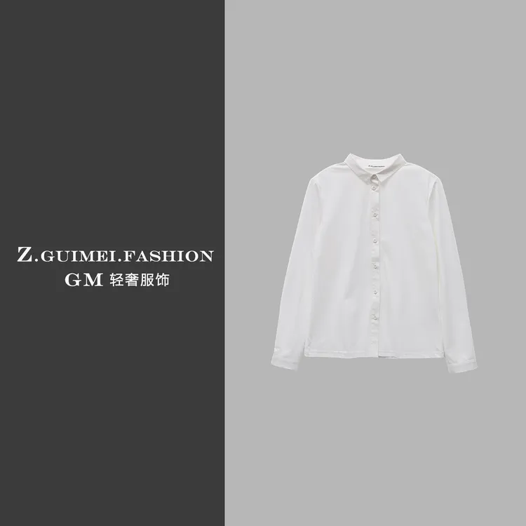 【肆姐高定】极简风外翻领百搭衬衫上衣X3260