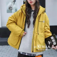 1230【米】大童亲子时尚休闲带帽加棉外套-256050