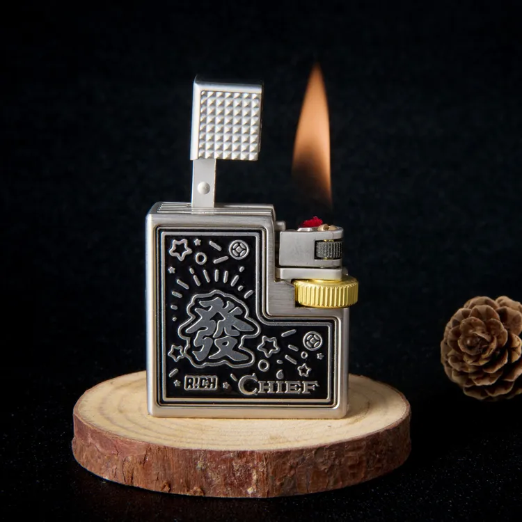 CHIEF/首领迷你小方块打火机便携创意点火器时尚精致礼品