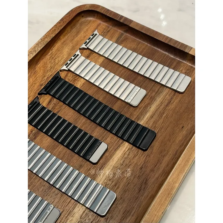 宽版一株磁吸简约休闲苹果手表表带AppleWatchS10iwatch9se2ultra