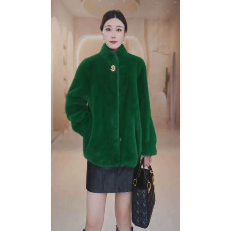 AA8875-2025新款雪兰貂新中长款高端外套女秋冬款-婷婷