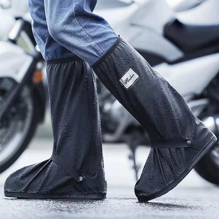 雨鞋套男女硅胶鞋套防水防滑雨天脚套防雨加厚耐磨高筒下雨骑行款
