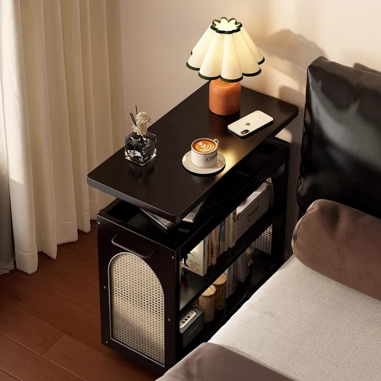 实木升降沙发边几客厅可移动茶几小推车置物架床头小桌子卧室床边