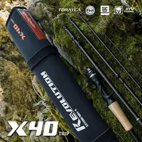 吉渔路亚竿枪柄直柄X40F40多节伸缩便携钓竿高碳素超远投精准