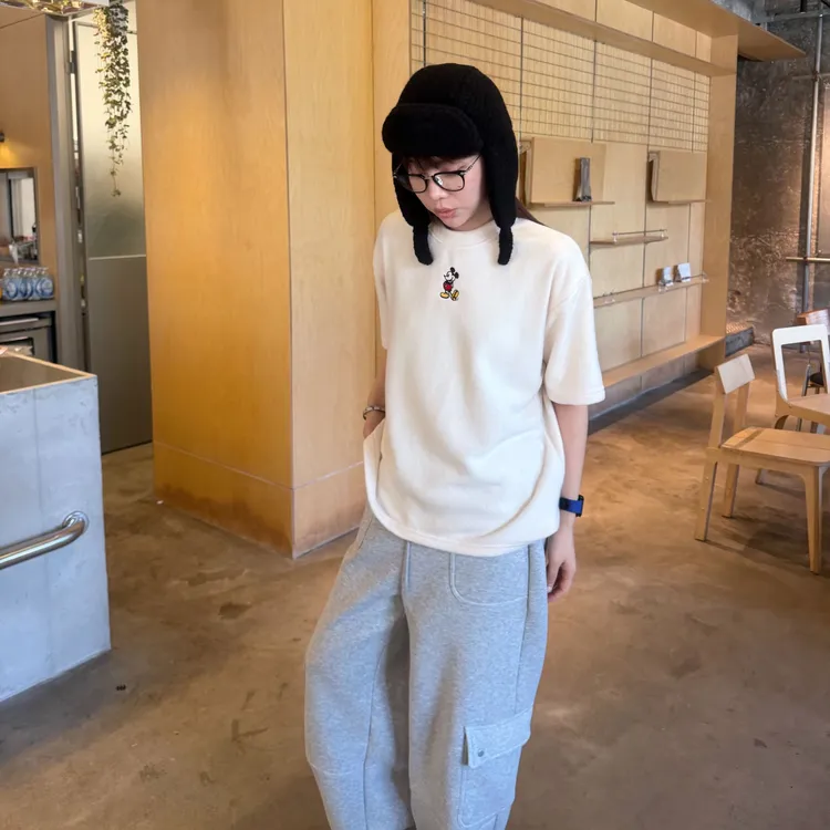 SEVENFUOO-【毛绒米奇】冬款短袖