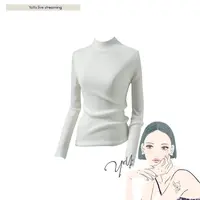 FORNI 蓄热王 含羊毛精仿半高领针织打底上衣