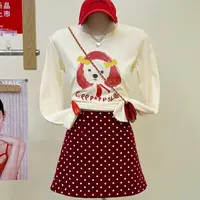 漂亮俏皮减龄巨洋气显瘦卡通短袖T恤女2025夏季新款宽松上衣
