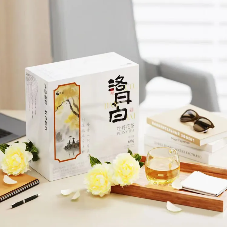 精选洛阳特产国花丹凤牡丹礼盒装一盏牡丹伴手礼全花茶花瓣茶
