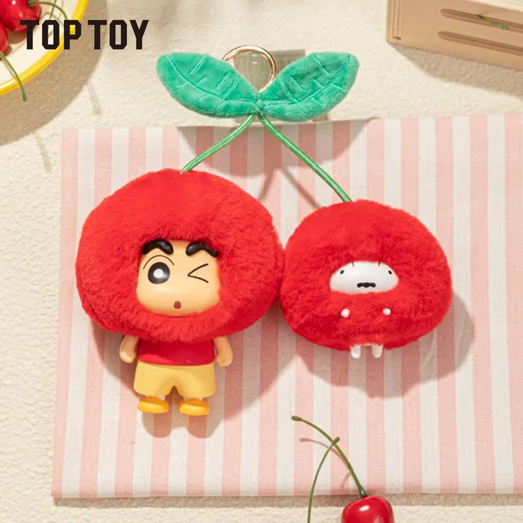 【TOPTOY】蜡笔小新水果小屋系列毛绒挂饰潮玩盲盒背包挂件生日礼物
