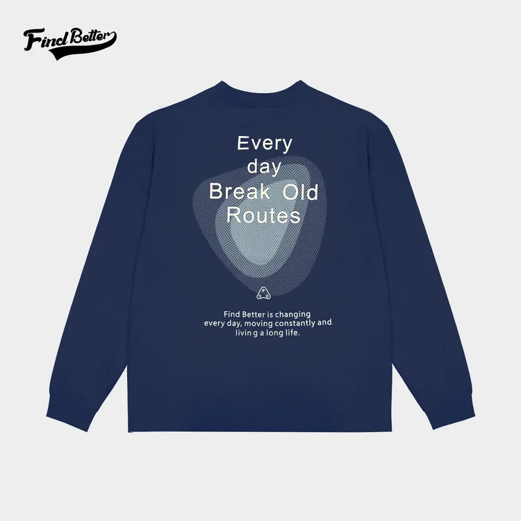 秋冬经典印花阳光变色光变登山徒步弹力耐磨超慢跑长袖T恤-319