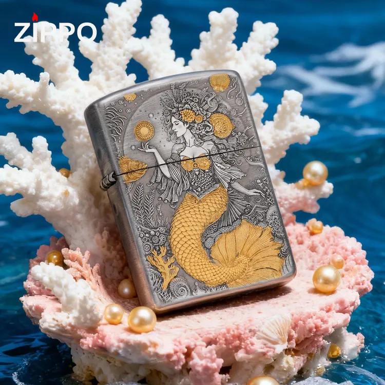 ZIPPO/之宝打火机162双色金尾海谣原装男士防风打火机-162