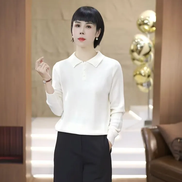 【渲渲推荐】XR-1353秋季休闲百搭五粒扣羊毛小衫