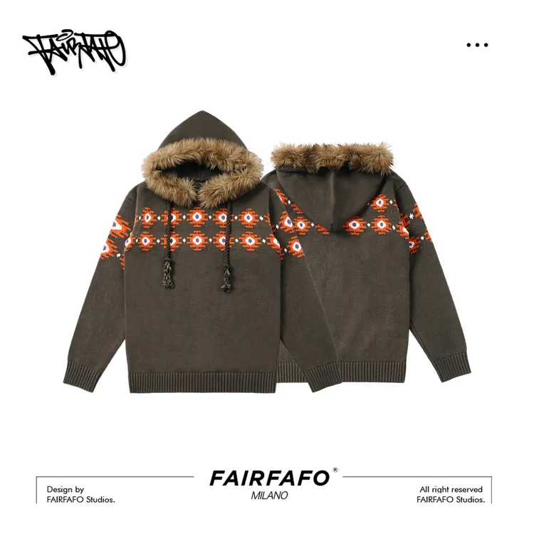 【慵懒连帽套头毛衣】QCMY5A049