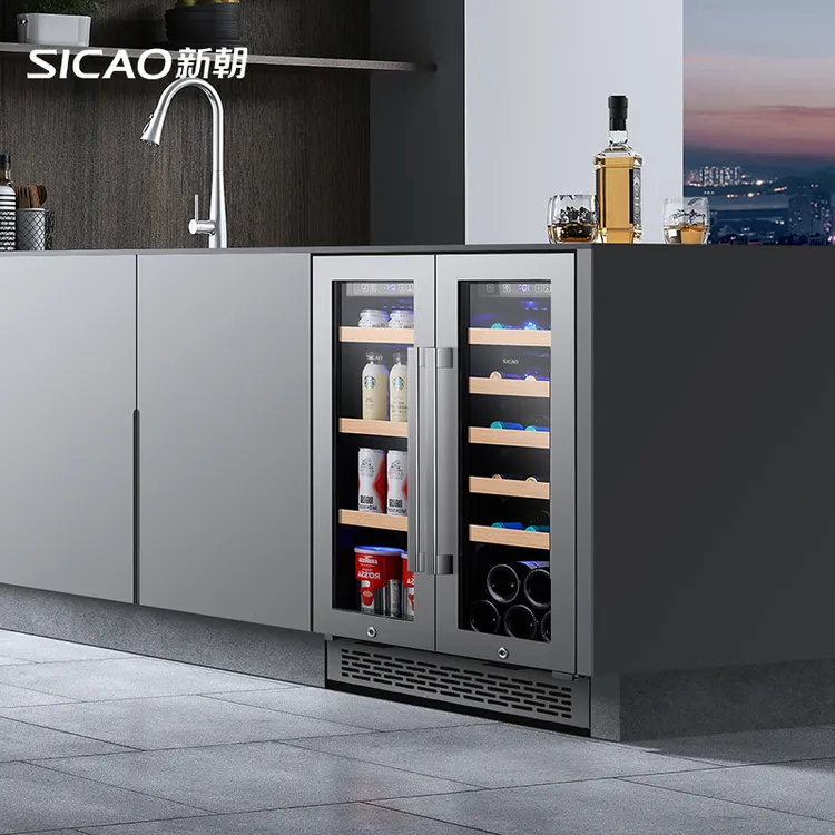 SICAO/新朝【99新】超值冰吧红酒柜恒温酒柜冰箱高端靠墙客厅166B