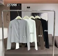 鑫燃KIKI 【鱼骨上衣】立领塑形多裁片拼接显瘦开衫上衣 J27098 JJ