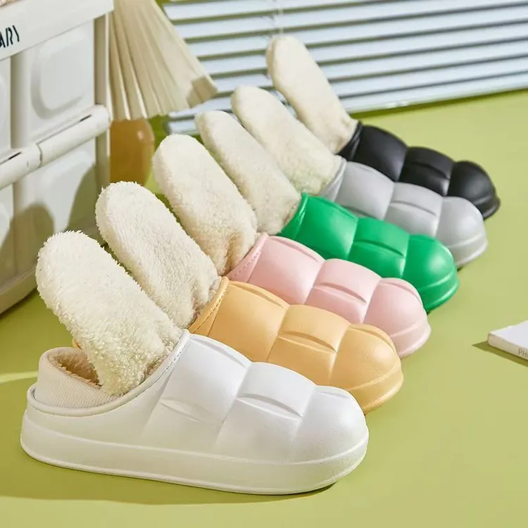 花瓣棉拖鞋室内家用软底室内棉拖鞋轻便冬季室内款花瓣