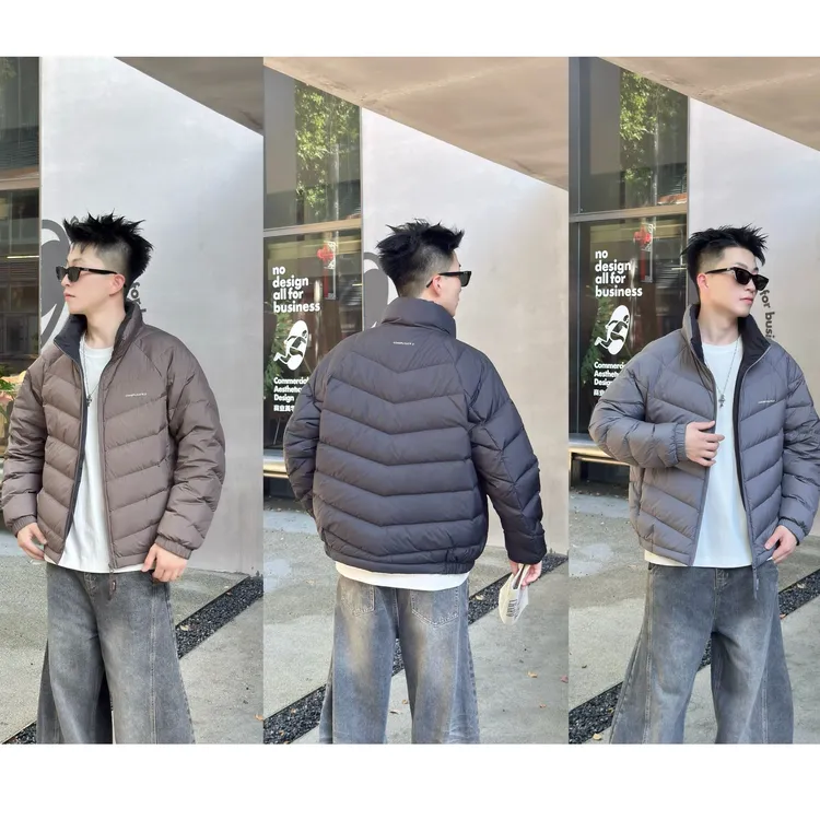 QIBIBA/七比八冬季立领轻量化排骨羽绒服保暖舒适显瘦有型百搭男