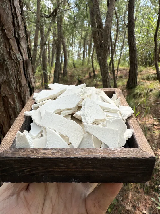 胡子哥的茯苓碎大别山无硫磺不漂白生切生晒药材茯苓碎