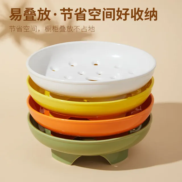 泥火匠陶瓷20cm高脚蒸屉家用炒锅砂锅蒸笼多功能沥水果盘