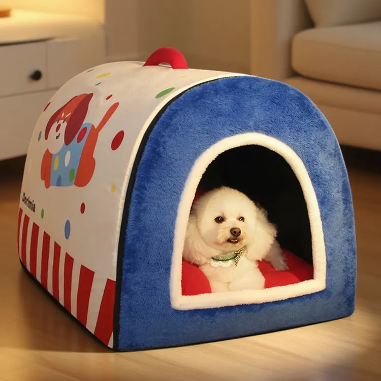 防风保暖封闭式可拆洗猫狗通用宠物窝适合大小型犬猫
