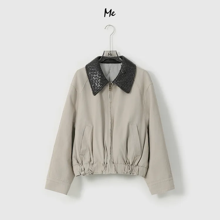 ME【B花苞巴恩羽绒夹克】奢牌感白鹅绒时尚百搭酷飒羽绒服MESA2469