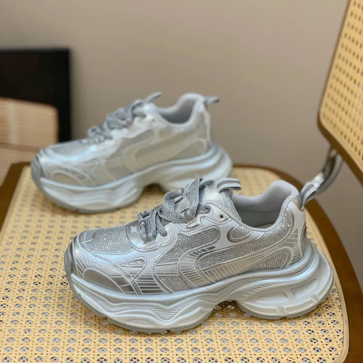 复古做旧真皮老爹鞋女2025新款春秋爆款厚底增高小个子运动脏脏鞋