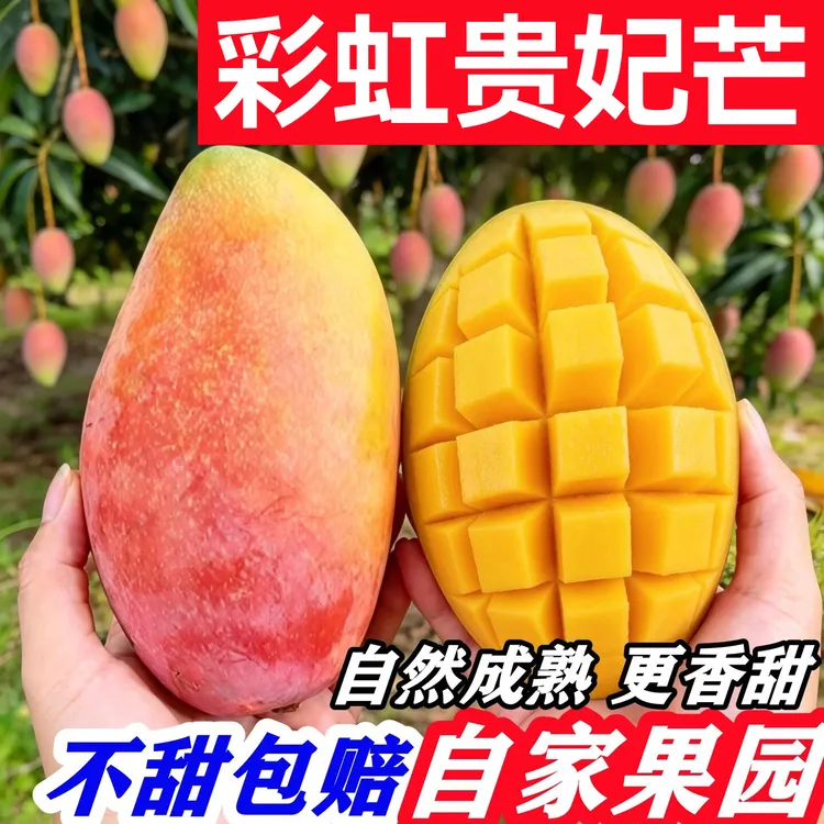 趣宾坊广西贵妃芒果水果皮薄肉厚香甜软糯坏果包赔商品图