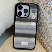 秋冬拼色毛线风星星适用苹果17手机壳iphone16promax女生新款1543