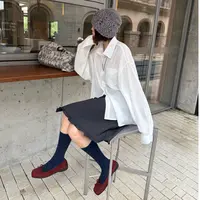 【逸语服饰】2025秋季新款慵懒风垂感简约舒适宽松白色休闲衬衫衬衣