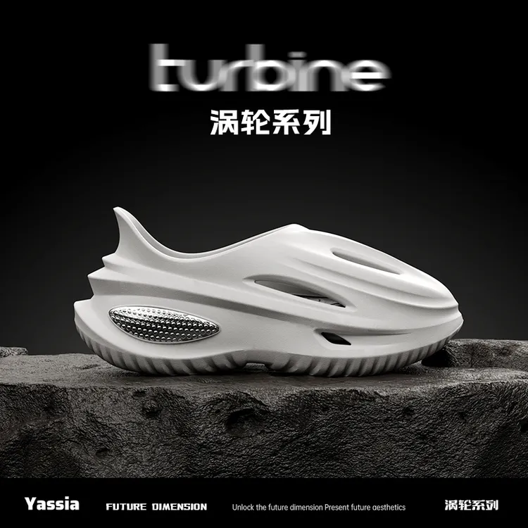 亚束2025新款涡轮洞洞鞋夏季外穿运动凉鞋开车防滑厚底沙滩凉拖