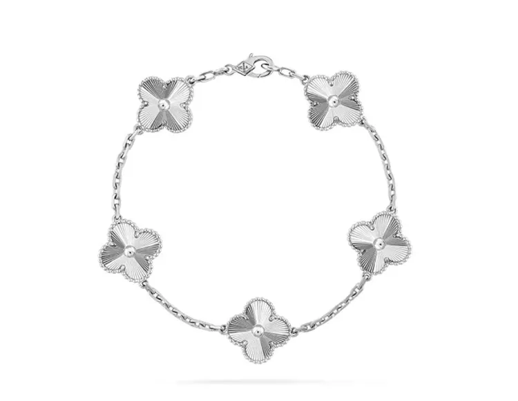 合金贝壳手链 五花手链！幸运四叶草气质优雅轻奢时尚百搭