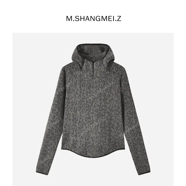 M.SHANGMEI.Z/沐熙【野性回归】美大哥显瘦带帽保暖卫衣X11A31132
