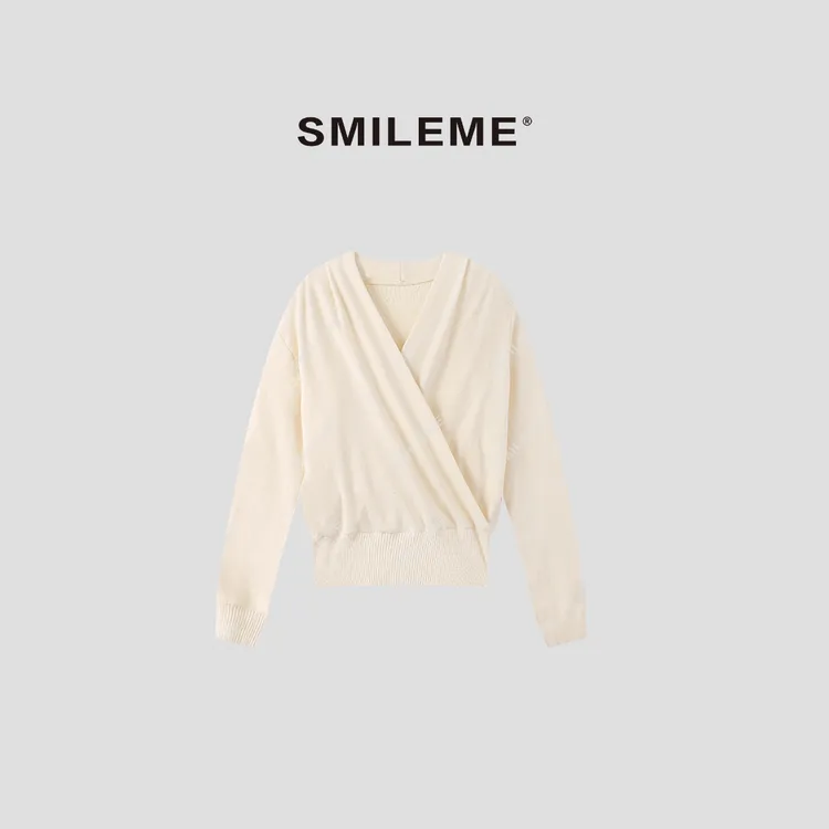 SMILEME【梵高星夜】秋冬季设计款羊毛混纺针织休闲毛衣MK11225411