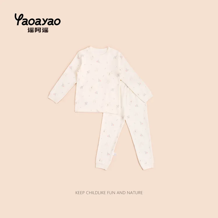 【云朵小葵】女童秋季新款艺术鹅休闲圆领家居服250902