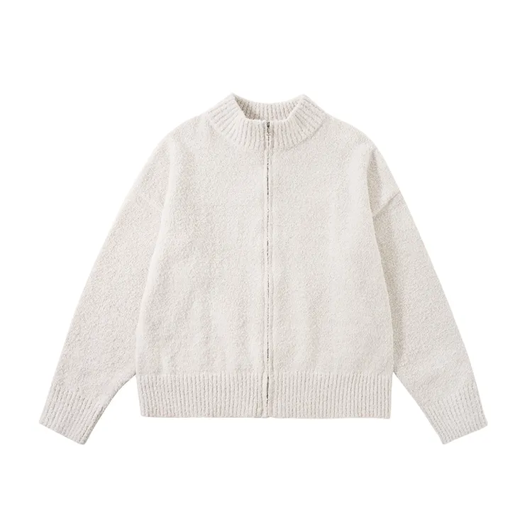 「颗粒绒感   」秋冬颗粒绒感轻奢慵懒感重磅开衫外套