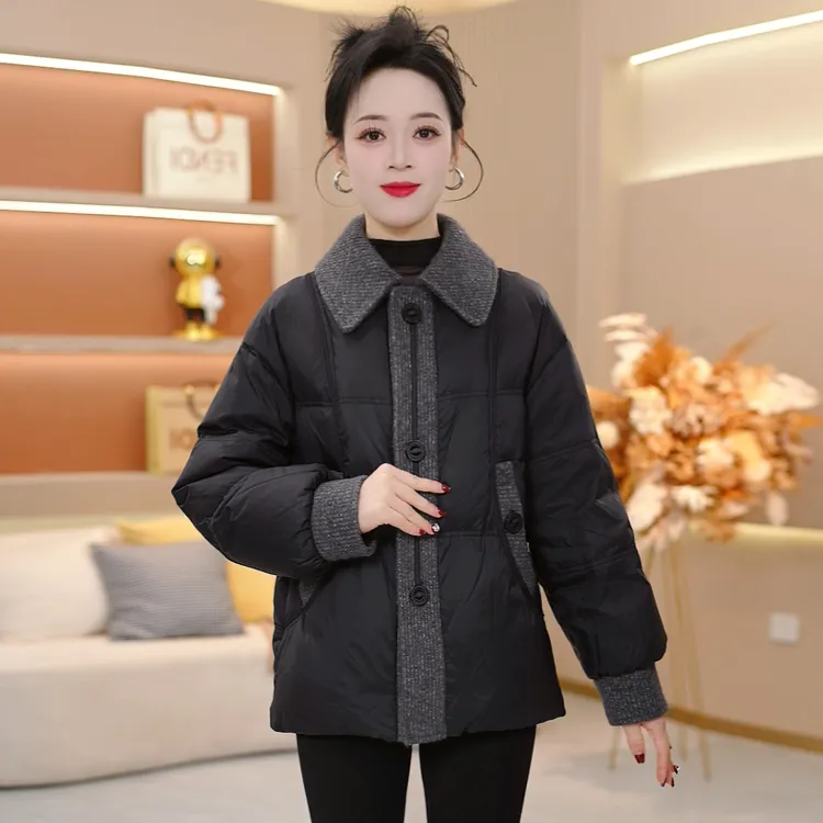 宽松保暖加厚显瘦短款2025年冬季新款时尚洋气羽绒服SJYF3568