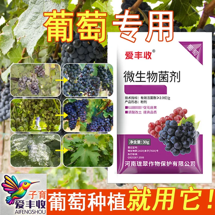 爱丰收葡萄微生物菌剂葡萄专用葡萄微生物菌剂专用微生物菌肥料商品图