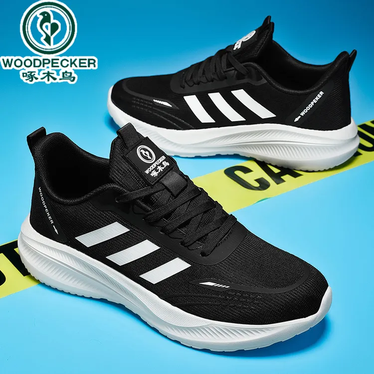 正品啄木鸟夏季开车透气男鞋新款软底防滑休闲运动鞋百搭男士鞋子