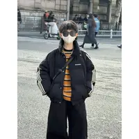 THE LUHAN【动感条纹】冬季90绒条纹潮流亲子装羽绒服中大男童25813