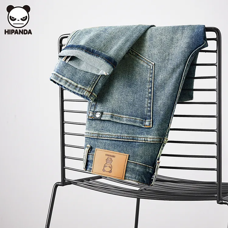 HiPanda 2026年新款春夏高端牛仔长裤男士直筒礼遇百搭时尚牛仔裤商品图